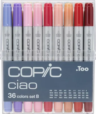 Produktbild von Copic Ciao Set B Grafikmarker - Nachfüllbar mit Copic Ink - 36Stk