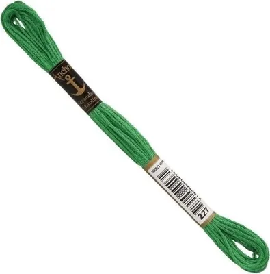 Obrázok produktu pre Kotva Sticktwist 8 m, svetlozelená, bavlna, farba 227, 6 nití