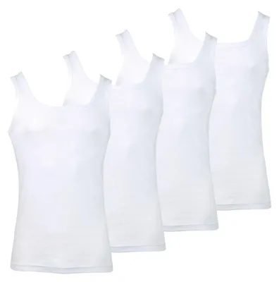 Immagine prodotto di Athena - Canotte da uomo – Confezione ecologica 8D51 – Bianco (4 pezzi), Bianco/Bianco/Bianco