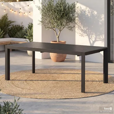 Produktbild von home24 Ausziehbarer Gartentisch - Aluminium - Anthrazit