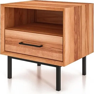 Produktbild von Nachttisch Seiba 2 Kernbuche massiv 51x40x50 mit 1 Schublade