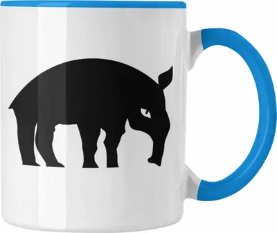 Produktbild von Trendation - Lustige Ameisenbär Tasse (Blau)
