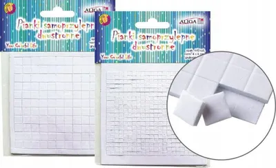 Produktbild von Selbstklebende Schaumstoffquadrate, doppelseitig, 1 Packung.