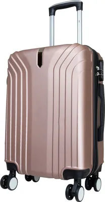 Produktbild von Kleiner Handgepäck Reisekoffer Palma24 39L Hartschale Trolley ABS rosé-gold