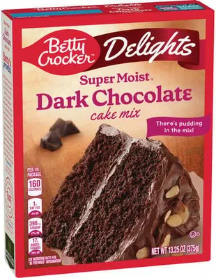 Produktbild von Betty Crocker Super Moist Dark Chocolate Cake Mix 375g