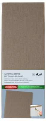 Imagen del producto de sigel GM102: Carpeta para bebidas, tamaño 1/2 DIN A4, color beige