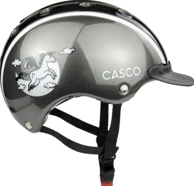 Produktbild von CASCO Nori Iconic Moonbeam Kinderreithelm, Farbe:schwarz comic, Größe:52-56 cm
