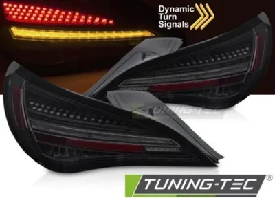 Zdjęcie produktu dla Pełne tylne światła LED do Mercedes Benz CLA C117 13-19 Black Smoke