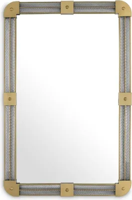 Produktbild von Casa Padrino Luxus Wandspiegel Antik Messingfarben 80 x 5 x H. 122 cm - Beleuchteter Wohnzimmer Spiegel mit handgefertigtem Glas - Schlafzimmer Spiegel - Garderoben Spiegel - Luxus Möbel