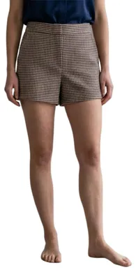 Immagine prodotto di Pantaloncini da donna Zara, shorts corti con motivo a quadretti delicato, taglia XS