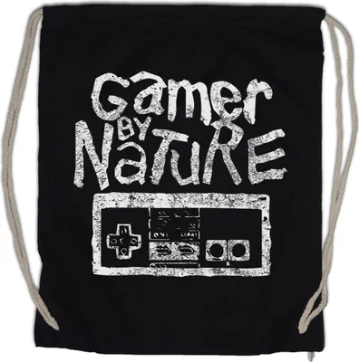 Produktbild von Urban Backwoods Gamer By Nature, Turnbeutel, Farbe: Schwarz