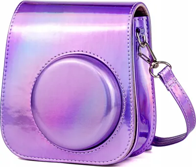 Zdjęcie produktu dla Futerał Etui Pokrowiec do FujiFilm INSTAX Mini 11 - Fioletowy / Błysk