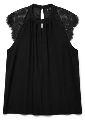 Produktbild von Vero Moda 5714500961611, Top (Kleidung), Erwachsener, Weiblich, Schwarz, M, Ärmellos