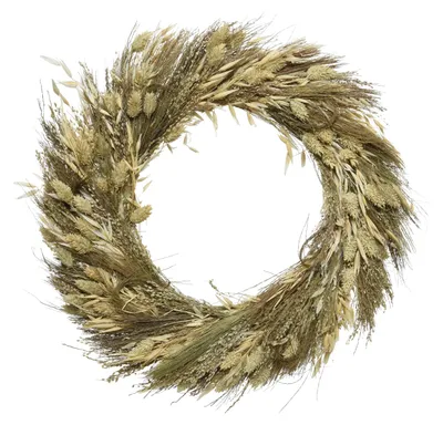 Produktbild von Trockenblumenkranz - Dekokranz - D: 40cm - beige/natur