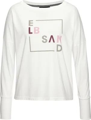 Produktbild von Elbsand Langarmshirt Iruna weiß bedruckt Größe XL