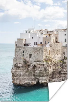 Produktbild von MuchoWow® Poster Italien - Küste - Felsen 120x180 cm - Kunstposter