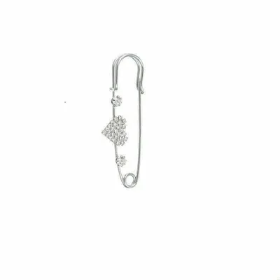 Immagine prodotto di Spilla di sicurezza, spilla a clip Gioielli per donna – Argento, 6,5 x 1,9 cm