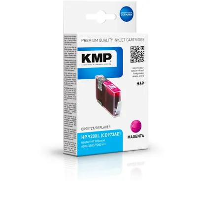 Produktbild von KMP H69, Magenta, Tinte auf Pigmentbasis, 1 Stück(e)