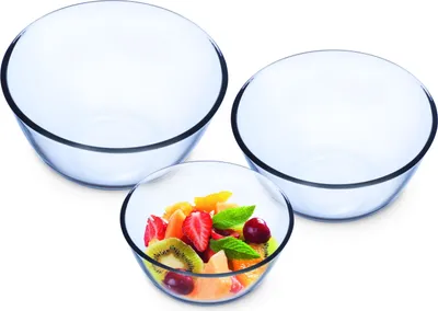 Produktbild von SIMAX Rührschüssel-Set 3tlg. 0,5l, 1,3l, 2,5l