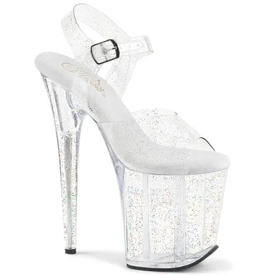Produktbild von FLAMINGO-808MMG Damen Sandale von Pleaser, Transparent EU 41, US 11