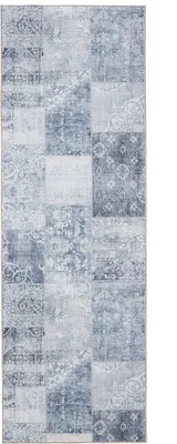 Immagine prodotto di benuta tappeto vintage lavabile passatoia George Blu 80x240 cm tappeto soggiorno camera da letto morbido orientale