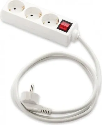 Productafbeelding van FAMATEL – Leiste Ecosockets, 3 stopcontacten | Met aan/uit-schakelaar | 1,5 meter | Tot