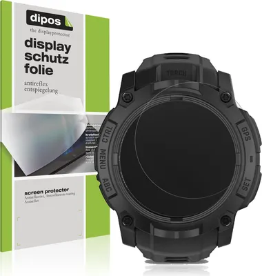 Produktbild von 6x Schutzfolie für Garmin Instinct 3 Solar Tactical Edition 45mm matt Displayschutzfolie Folie Display Schutz dipos