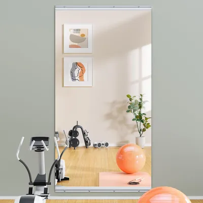 Obrázek produktu pro Zrcadlo na celé tělo, rozměry 160x70 cm, bez rámu, tvrzené sklo, odolné proti výbuchu