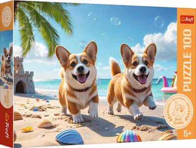Immagine prodotto di TREFL PUZZLE 100 Corgi piesek / Rodzina Treflików 16536