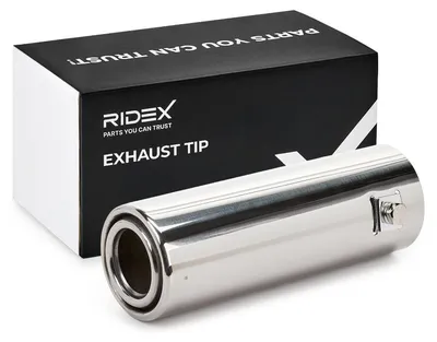 Produktbild von RIDEX 181A0007 Auspuffblende Endrohr Blende Gerade Edelstahl