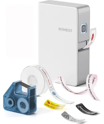 Immagine prodotto di Stampante per etichette portatile - Trasferimento termico - Stampa a colori - Bluetooth - Nastro 1200 mAh