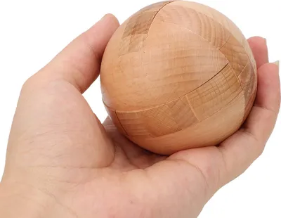 Produktbild von Holz Kinder Intelligentes Puzzle Ball Lock Baustein Lernspielzeug