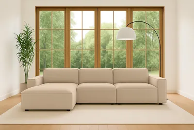 Produktbild von Kaiser Möbel Ecksofa Cursal L-Form, Stoff Salvador, Beige, Links