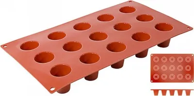 Produktbild von Silikon-Backmatte, DARIOL mit 15 Formen