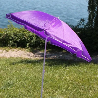 Produktbild von Sonnenschirm 056 lila 1,75 m; Höhe 2,0 m Strandschirm