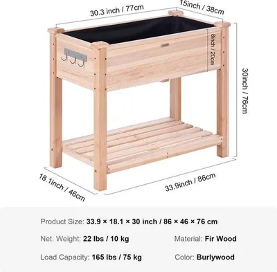 Obrázok produktu pre Vyvýšený drevený záhon zo 100 % smrekového dreva
