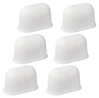 6 Kunstharz-Kaffeefilter für Keurig, weiß, Wasserenthärter