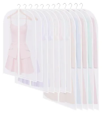 Produktbild von Kleidersack Anzug Lang 60x120/100/80 cm Transparent 12er Set