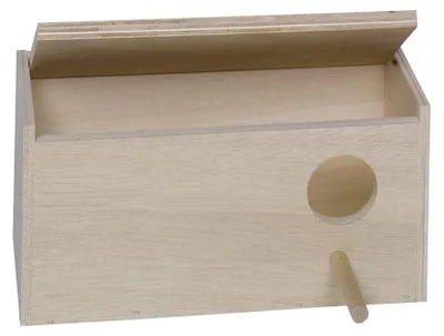 Immagine prodotto di Cassetta nido per pappagallini Nobby 28,5 x 14,0 x 14,0 cm, foro destro
