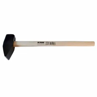 Image de Ironside 100-368 Marteau à frapper 4 kg avec manche en frêne, noir/naturel