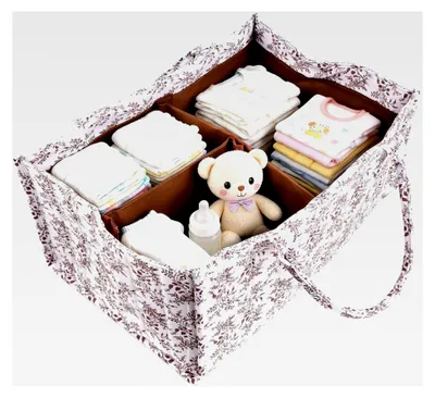 Produktbild von Wickelorganizer – Multifunktionaler Organizer für Babybedarf, geeignet für Windeln, Feuchttücher und Geschenke zur Geburt