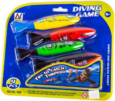 Produktbild von SPIELZEUG ZUM TAUCHEN TORPEDOS FÜR DAS SCHWIMMBAD 3 Stück