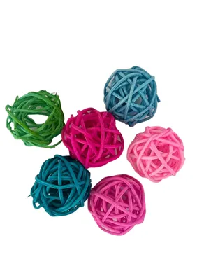 Image de Mini balle colorée - 1 pc - jouet en pawpaw, ou pièces détachées pour la fabrication de vos propres jouets