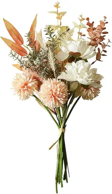Produktbild von Kunstblumen Bouquet Dahlie 44 cm, Seide, Tischdekoration, für Hochzeit