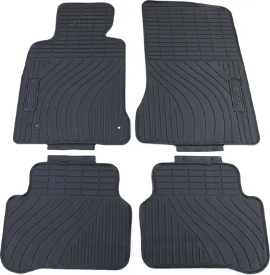 Produktbild von Premium Gummi Fußmatten Set Schwarz für Mercedes C-Klasse W204 S204 11-14