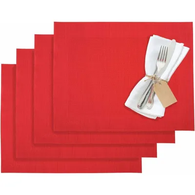 Produktbild von Westmark Tischsets / Platzsets, 4 Stück, 42 x 32 cm, Synthetik, Rot, Saleen Edition: Home, 01210279150