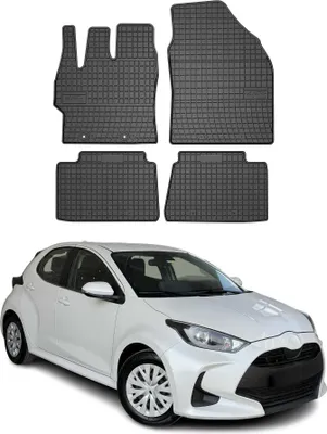 Immagine prodotto di 2020-2025 Toyota Yaris tappetini in gomma nera 4 pz