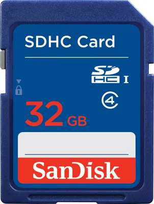 Produktbild von SanDisk® SDHC™ Speicherkarte  32 GB - Blau