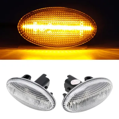 Für Citroen JUMPY Xsara C-ELYSEE Picasso C-Crosser 2x LED Seitenblinker SILBER in der Farbe SILBER von Goingfast