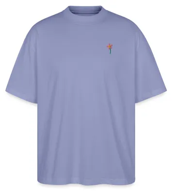 Produktbild von Spreadshirt Stickmotiv Frühlingsblume Für Gartenliebe Oversize Uni T-Shirt, L, Violett